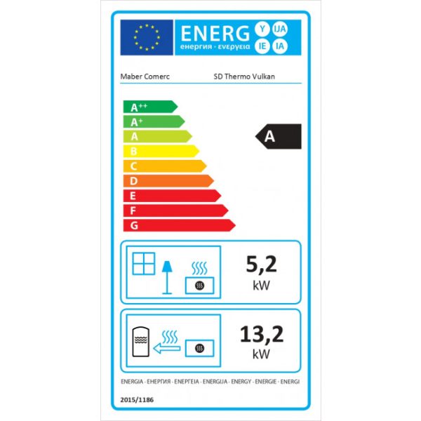Poêle à Bois/Charbon Hydro Thermo Vulkan 18kW – Image 4