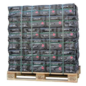 Briquettes de lignite en paquet palette