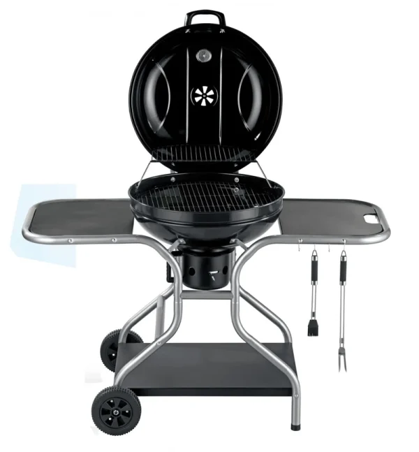Barbecue bois ou charbon avec couvercle et 3 servantes ABATE – Image 8