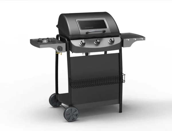 Rado - Barbecue gaz 3 + 1 brûleurs avec ustensiles – Image 7