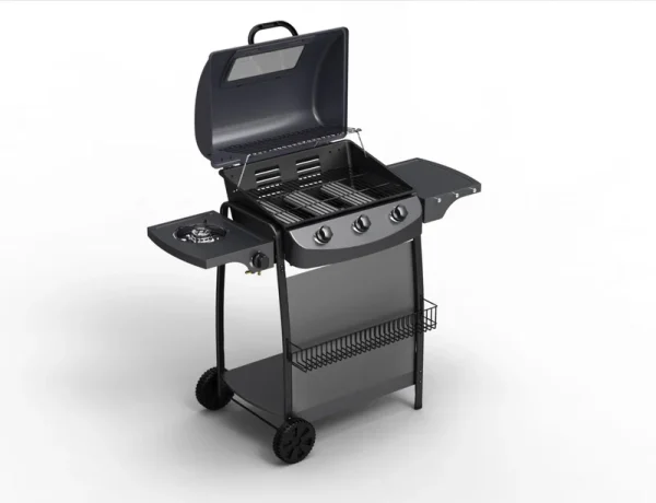 Rado - Barbecue gaz 3 + 1 brûleurs avec ustensiles – Image 2