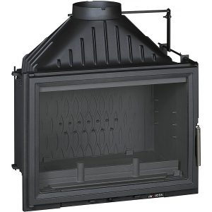 Foyer à bûche 700 Grande Vision volet - 12 Kw