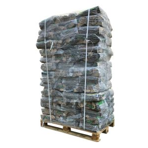 Bois de chauffage mix palette de sacs en plastique