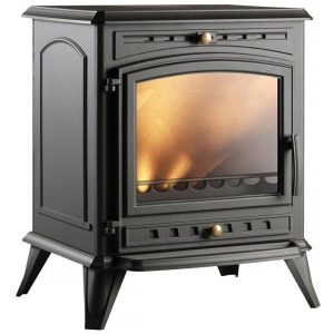 Poêle à bois "Altea" - 74.4 x 64.4 x 54.7 cm - 5 à 12 KW - Anthracite
