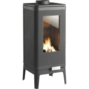 Poêle à bois en fonte "Iwaki - Anthracite