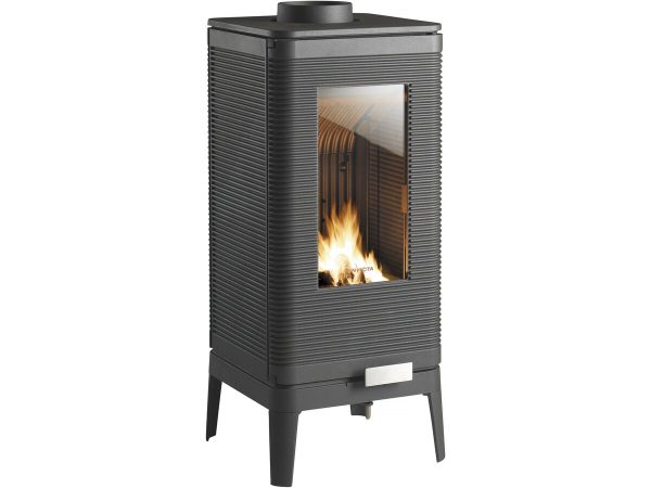 Poêle à bois en fonte "Iwaki - Anthracite