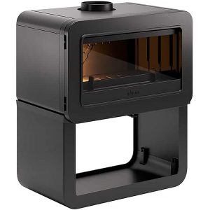 Poêle à Bois Fonte " Wilson " sur Banc raccordable - 8kW