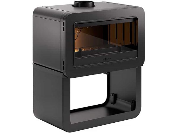 Poêle à Bois Fonte " Wilson " sur Banc raccordable - 8kW