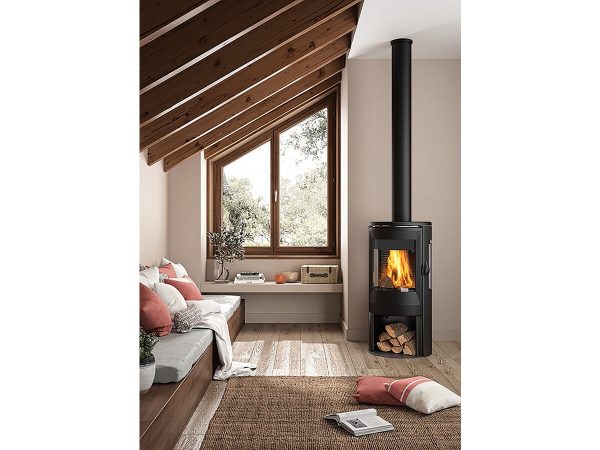 Poêle à bois en fonte "Aratos" - 105 x 52,7 x 45,3 cm - 8 kW - Anthracite – Image 2