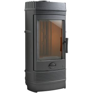 Poêle Fonte "Gomont" - 55 x 44,75 113 cm - 12 kW - Anthracite