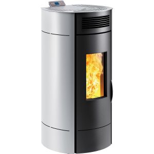 Poêle à granulés "Lodi 8 " étanche - 3,1 à 8 kW - Wifi - Blanc