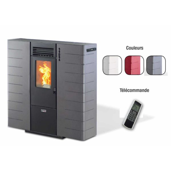 Poêle à granulés Ricanto Canalisable 10kW – Image 4