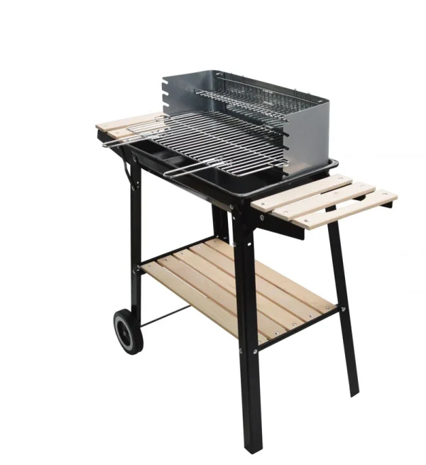 Barbecue mobile au charbon de bois 48 x 28 cm TABARANO – Image 7